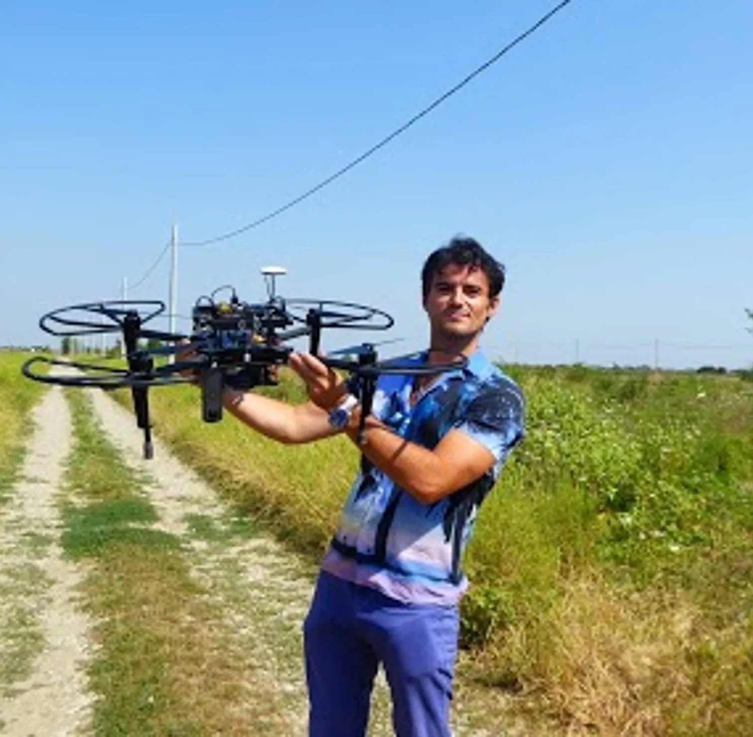 First drone flights, photo 2